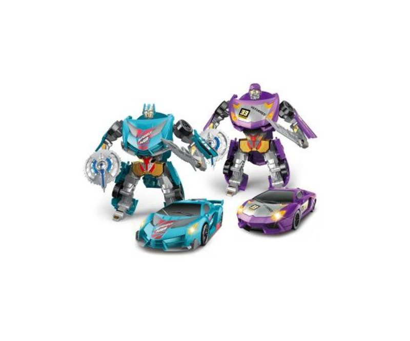 Wiky Vehicles Autorobot s mečem 15 cm sportovní auto