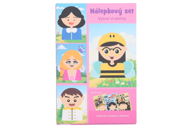 Wiky Kreativní set W021560 nálepky 21x14 cm Obličej
