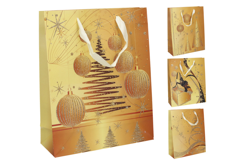 Dárková taška L 41 x 30 x 12cm vánoce