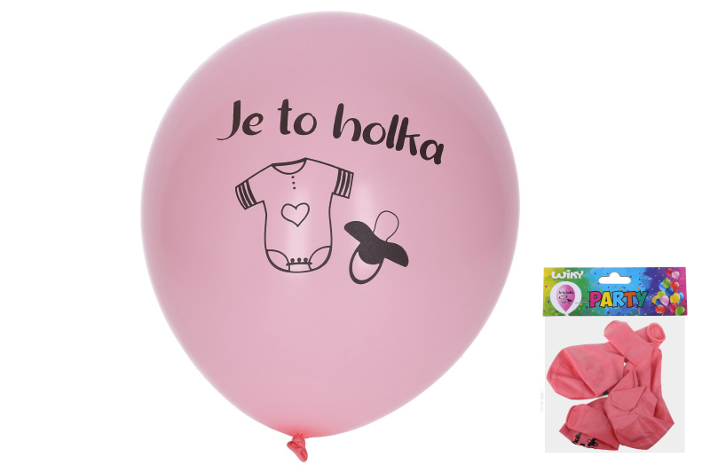 Koh-i-noor Balónek nafukovací 30 cm sada , Holka W025453