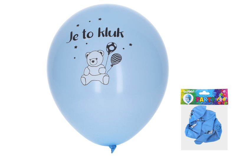 Koh-i-noor Balónek nafukovací 30 cm sada , Kluk W025454