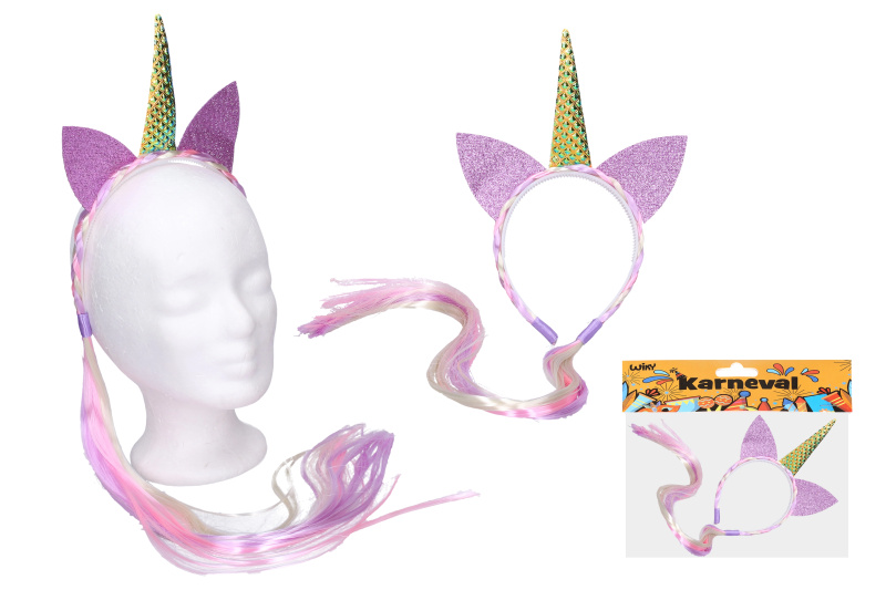 Wiky Set karneval - čelenka jednorožec