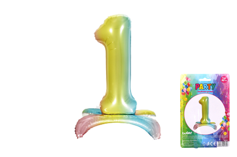 Wiky Balónek nafukovací Duha 80 cm Číslo 1