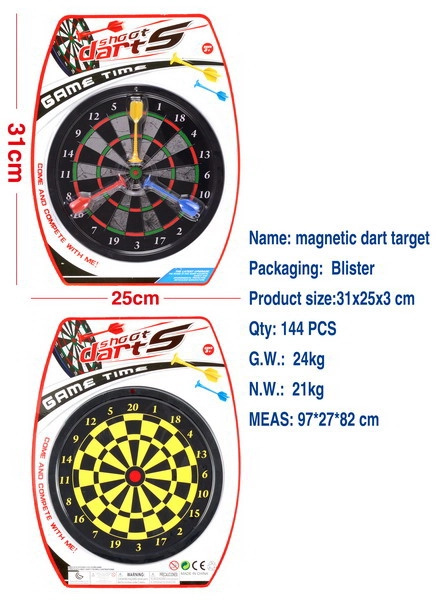Wiky Terč oboustranný magnetický se 3 šipkami