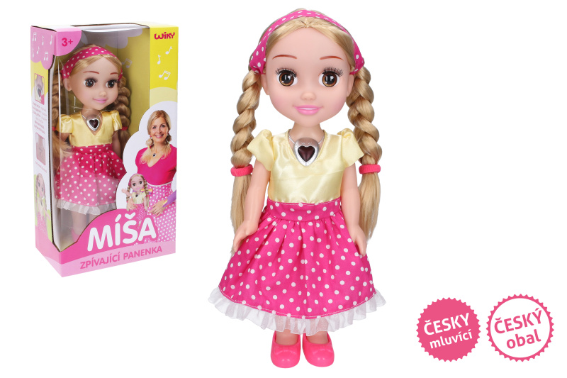 Zpívající panenka Míša Růžičková 33 cm - Český obal, TV reklama