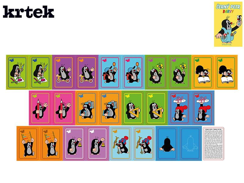 Krtek Černý Petr - Barvy