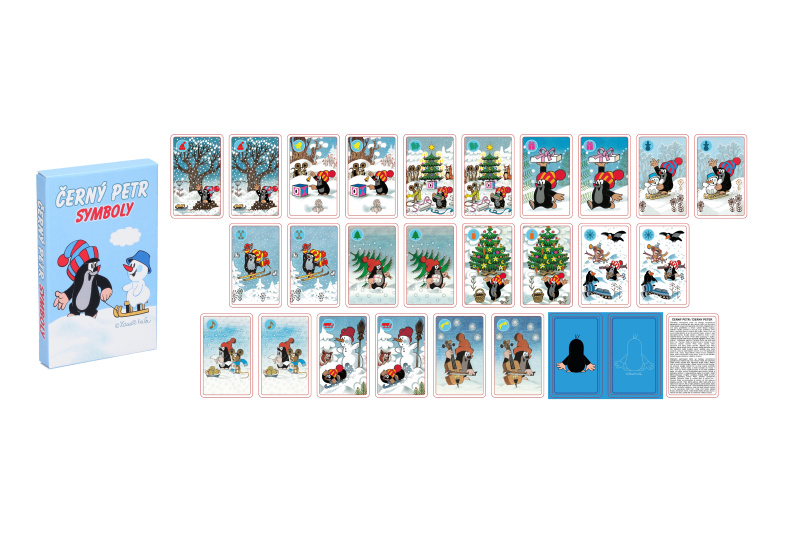 Krtek Černý Petr - Symboly