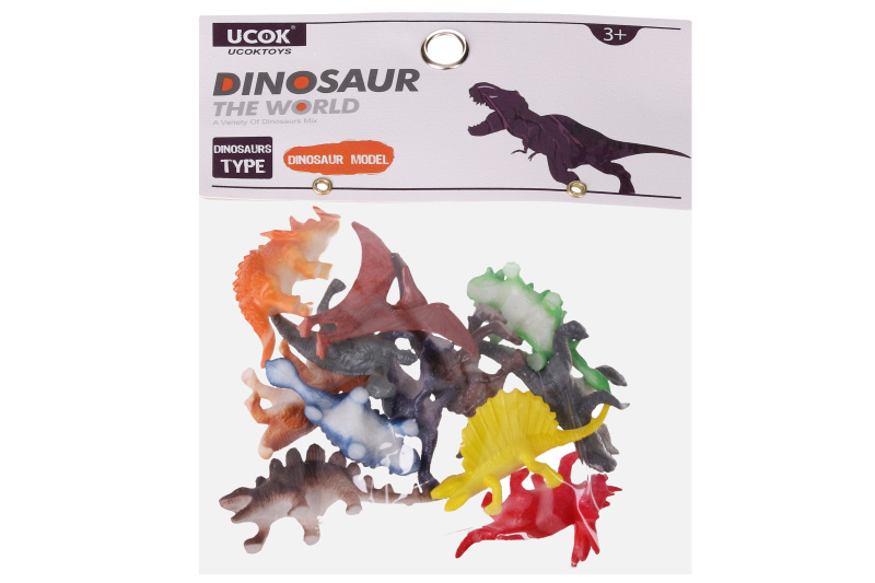 Zvířátka figurky dino 12 ks set 5 cm