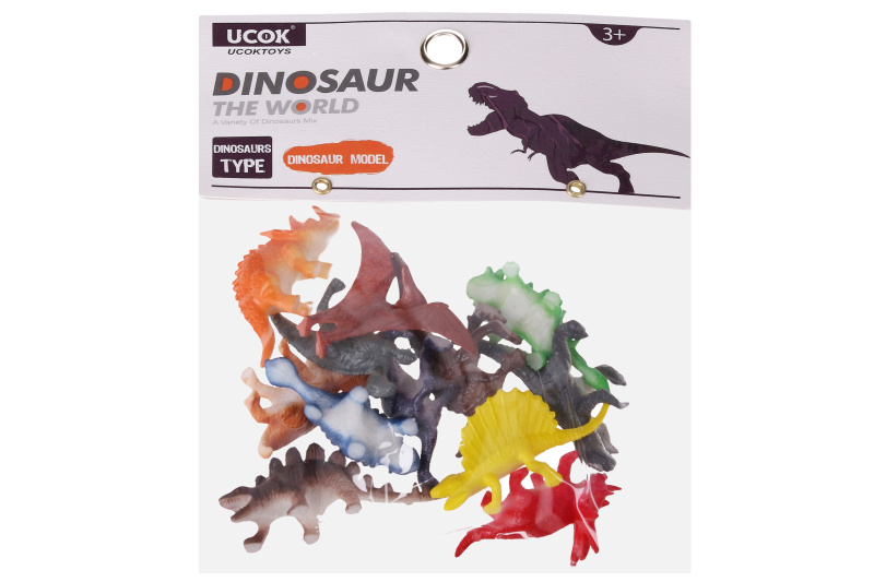 Zvířátka figurky dino 12 ks set 5 cm