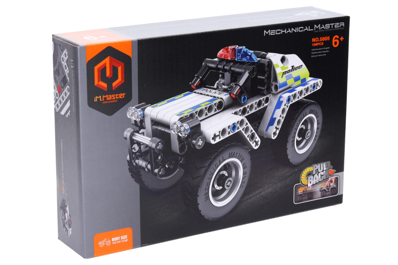 Wiky kreativita Stavebnice Policejní auto 16 cm