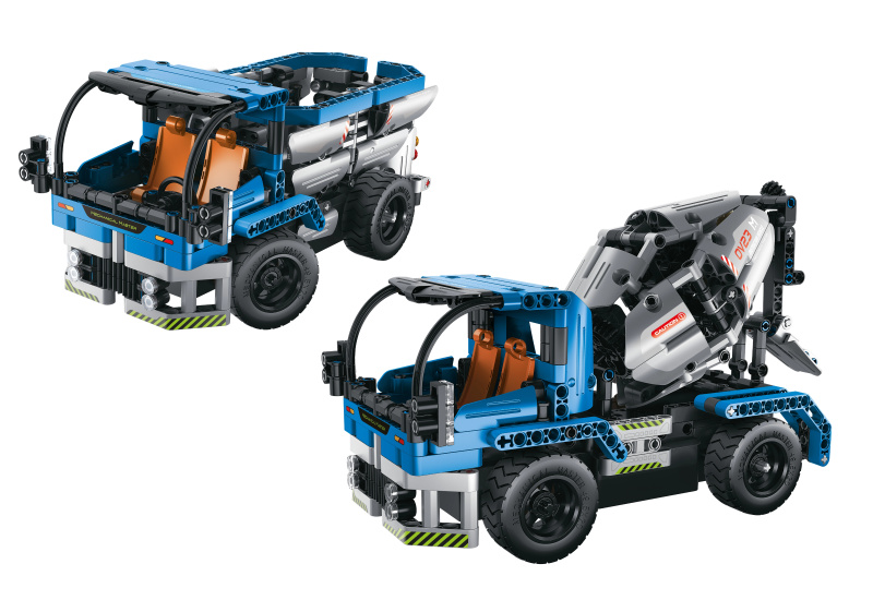 Wiky Stavebnice Nákladní auto a domíchávač 2v1 RC 26cm