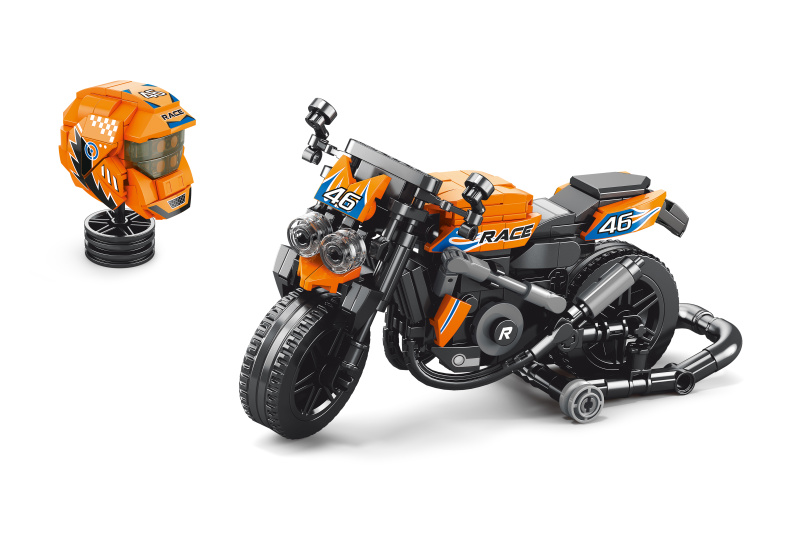 Wiky Stavebnice motorka s helmou 17cm