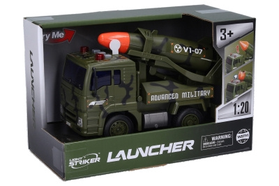 Wiky Vehicles Auto vojenské s raketou a efekty 19 cm