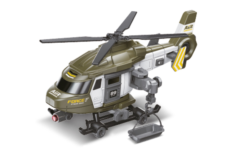 Wiky vehicles Vrtulník vojenský s efekty 29 cm