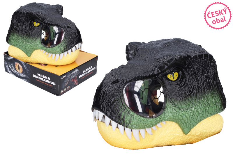 Wiky Maska na hlavu dinosaurus s efekty