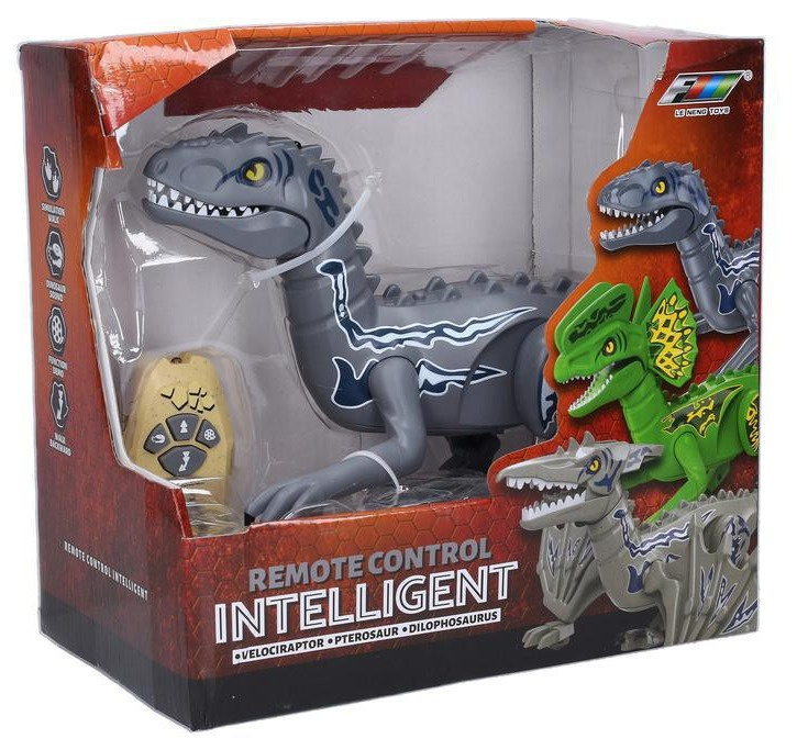 Dinosaurus velociraptor rc na dálkové ovládání 35 cm