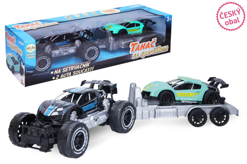 Wiky vehicles Tahač s autem 45 cm