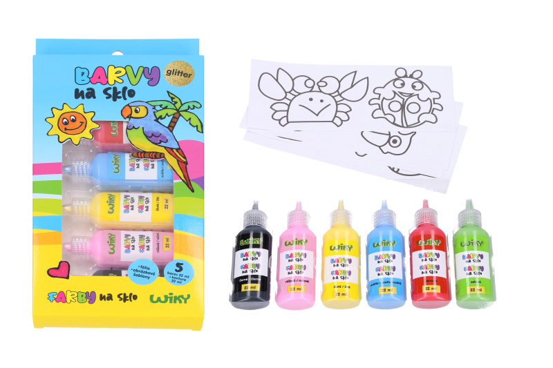 Barvy na sklo 5+1 22ml
