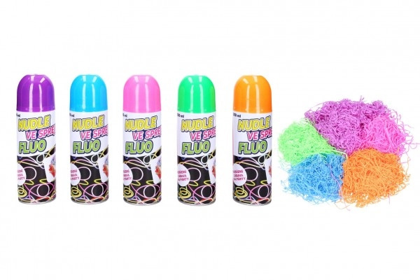 Nudle ve spreji FLUO/špagety ve spreji 17cm 250 ml 5 barev