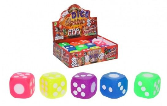 Wiky Kostka hrací svítící 4 cm