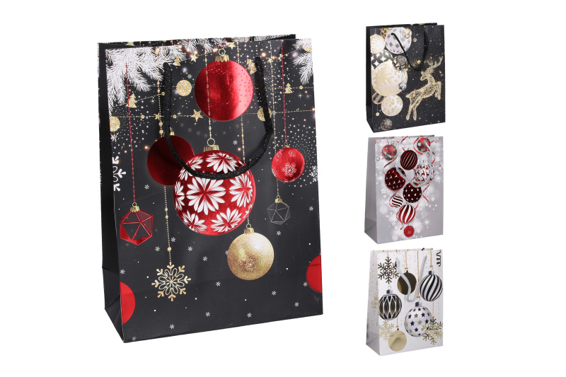 Wiky Dárková taška M 26x32x10 cm Vánoce