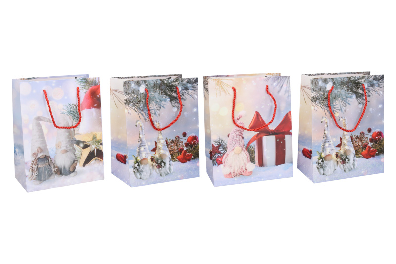 Dárková taška M 26x32x10 cm Vánoce (W032089) 413236