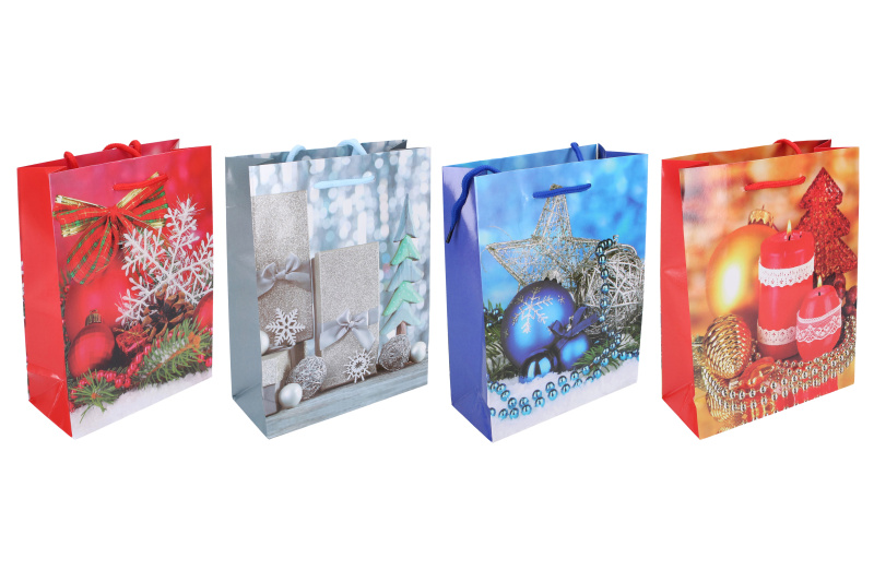 Wiky Dárková taška M 26x32x11 cm Vánoce