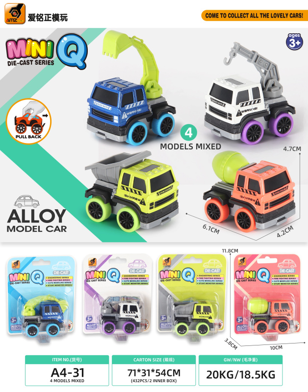 Wiky Vehicles Auto stavební kovové 6 cm