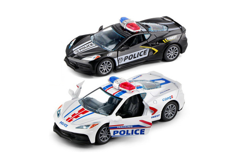Wiky Vehicles Auto policejní kovové 12 cm