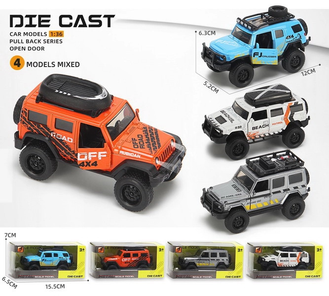 Wiky Vehicles Auto terénní kovové 12 cm