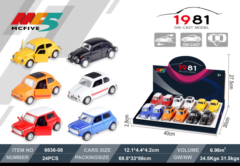 Wiky Vehicles Auto kovové 11 cm assort