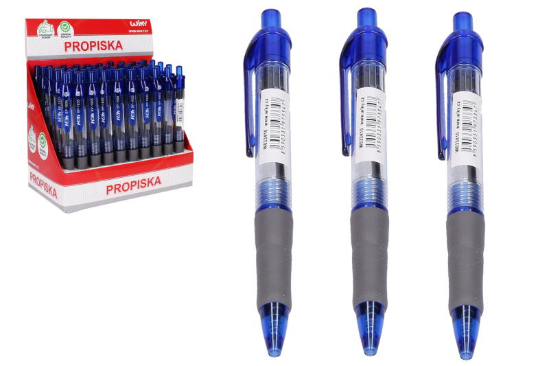 Jednorázová propiska modrá