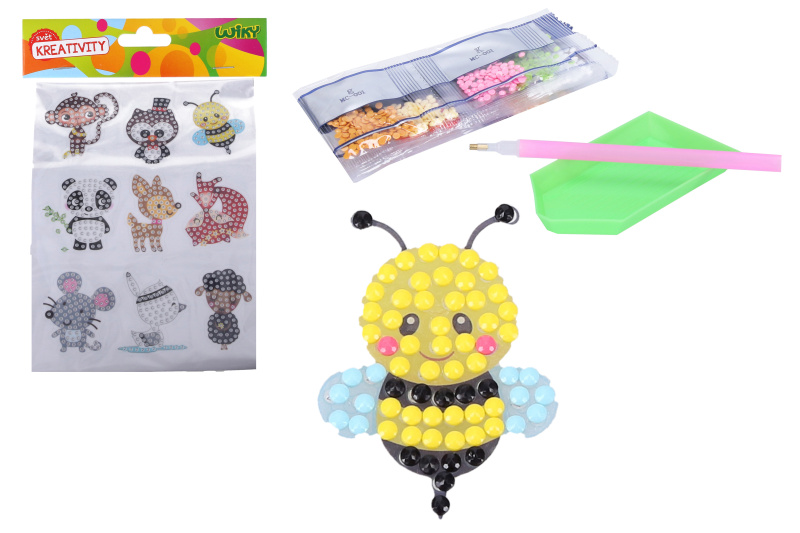 Kreativní set diamond nálepky s kamínky Zvířátka