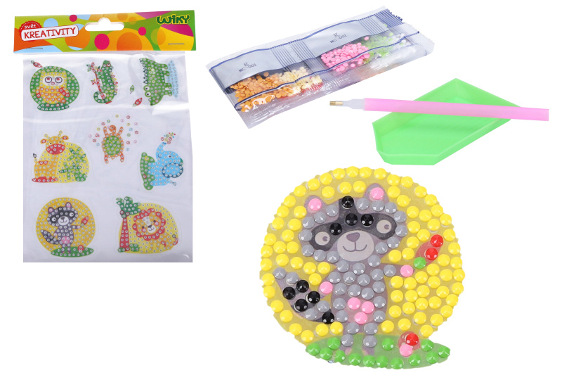 Wiky Kreativní set diamond nálepky Zvířátka