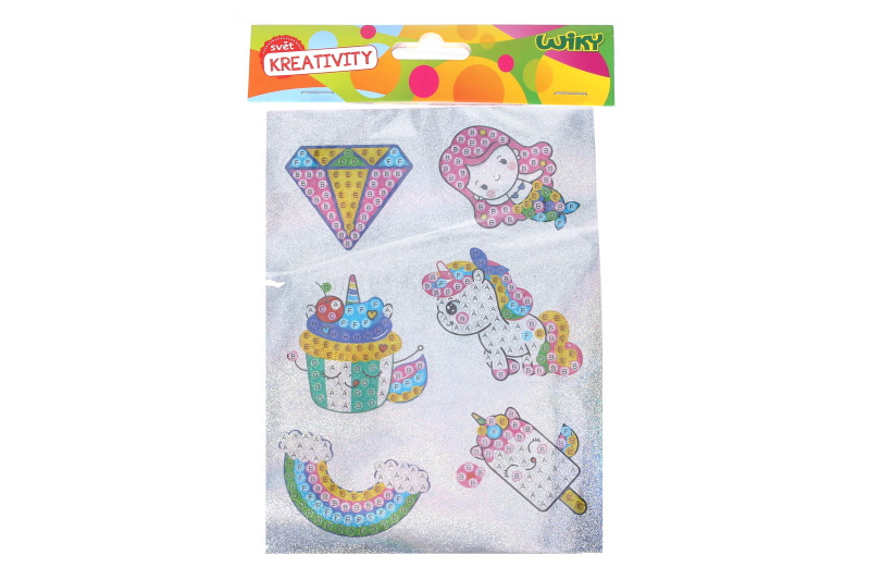 Wiky Kreativní set W033547 diamond nálepky MIX