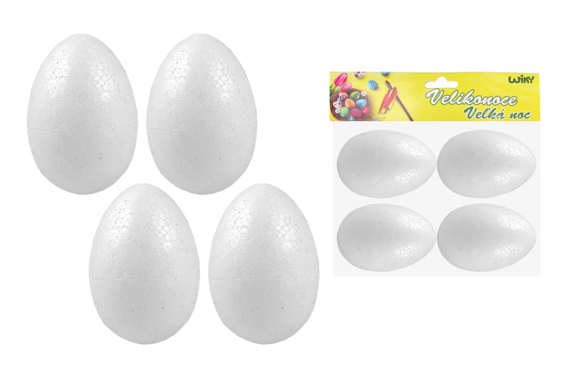Wiky Vajíčko dekorační polystyrénové 8 cm, 4ks
