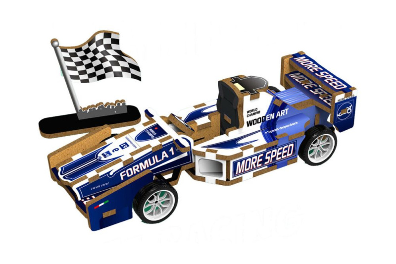 Wiky 3D puzzle dřevěné Formule 14 cm