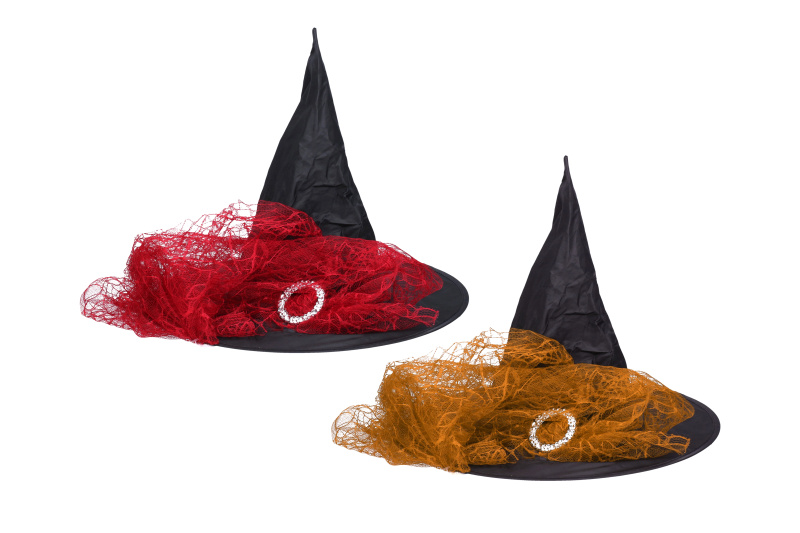 Set čarodějnický klobouk 38x33 cm