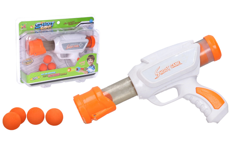 Wiky Puška pumpující s pěnovými míčky 23 cm