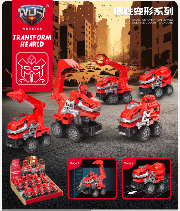 dino Wiky Vehicles Autorobot hasičské 11 cm