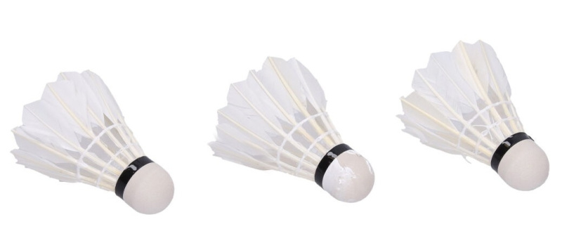 Košíky na badminton bílé