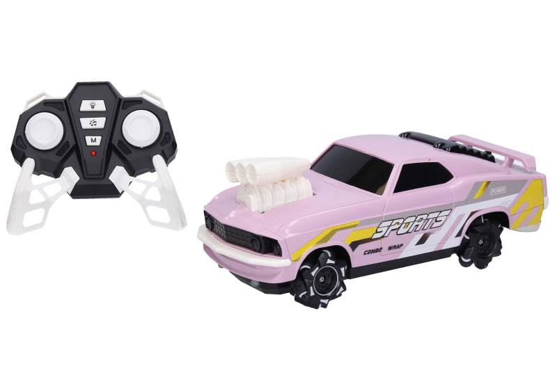 Auto RC na dálkové ovládání 23 cm – Růžové