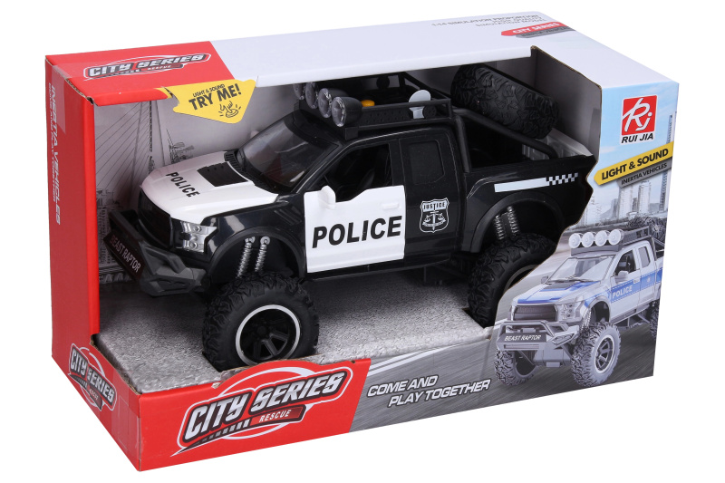 Wiky Vehicles Auto policie terénní s efekty 26cm