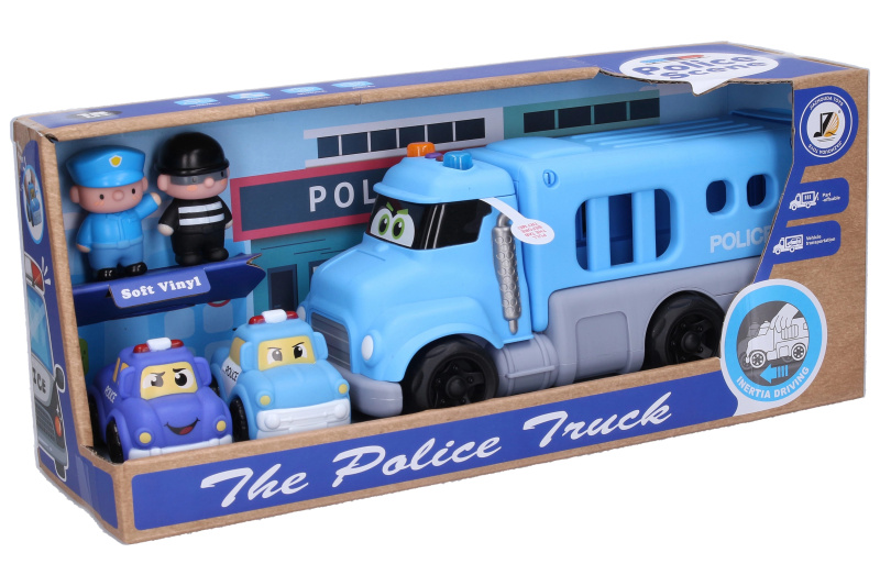 Wiky Vehicles Auto policejní s efekty set 4ks