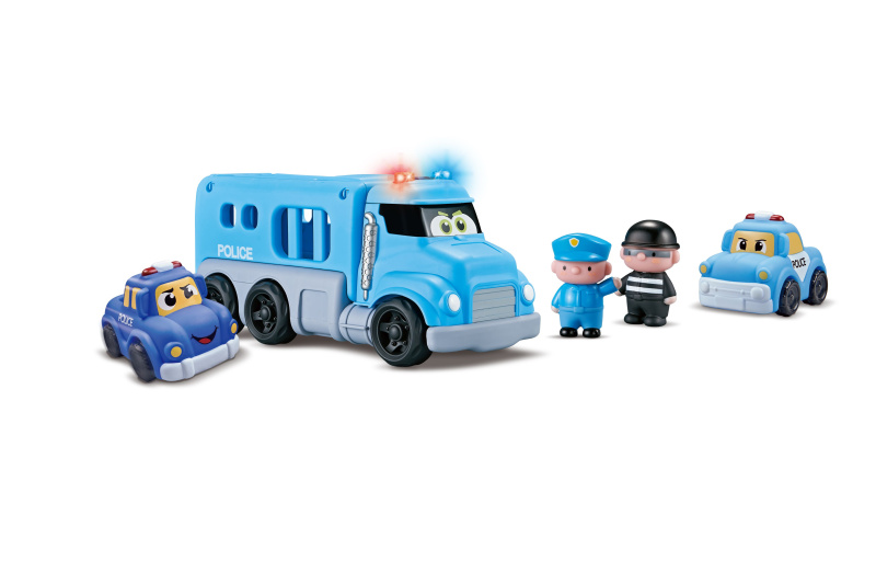 Wiky Vehicles Auto policejní s efekty set 4ks