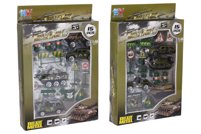 Wiky Vehicles Vojenský set s kovovými dopravními prostředky