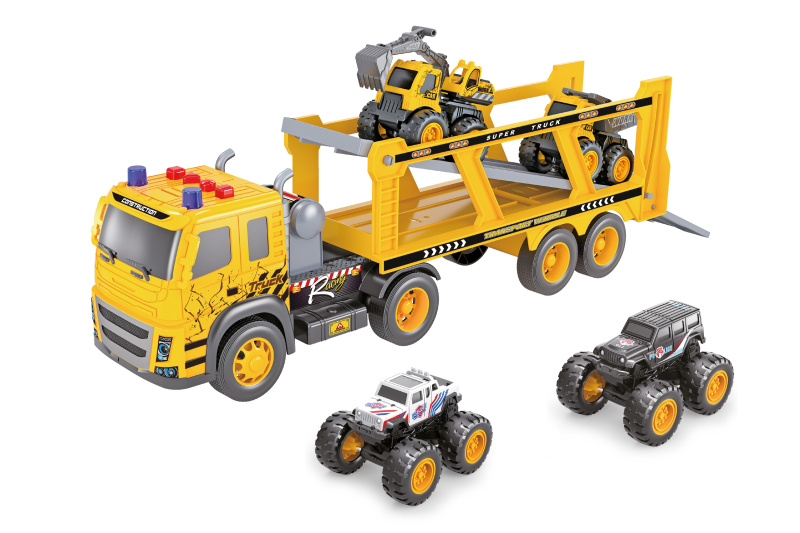Wiky Vehicles Tahač se 4 auty a efekty 45 cm