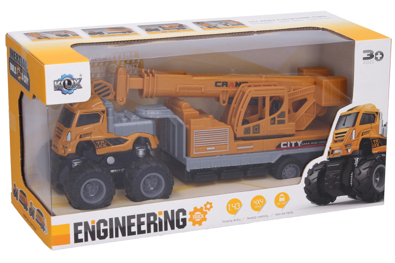 Wiky Vehicles Tahač s jeřábem kov/plast 27,5 cm
