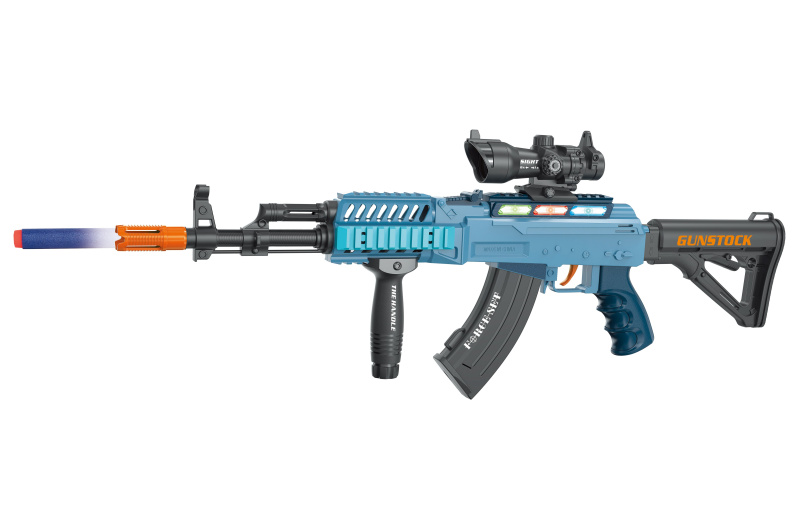 Wiky Kulomet s 12 pěnovými náboji a efekty 62 cm