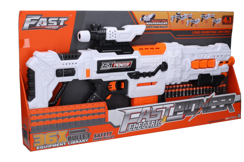 Wiky Kulomet s 36 pěnovými náboji 4v1 67 cm